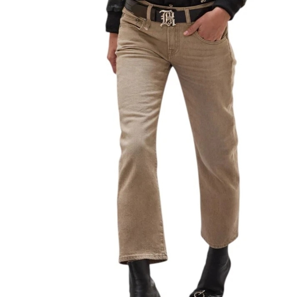R13 BOY STRAIGHT khaki Stretch 27